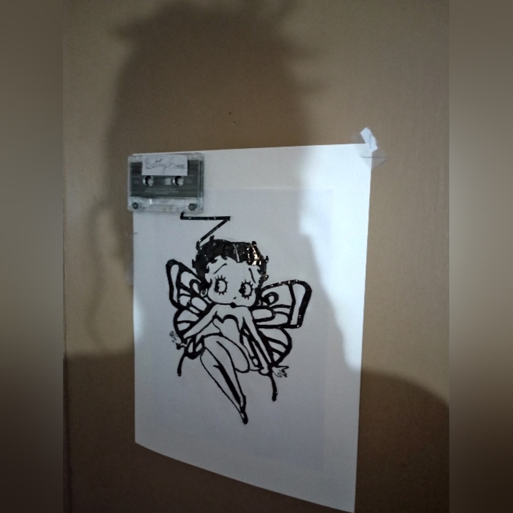 Betty Boop - Art Made From Cassette Tape